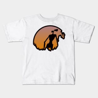 Siren head silhouette Kids T-Shirt